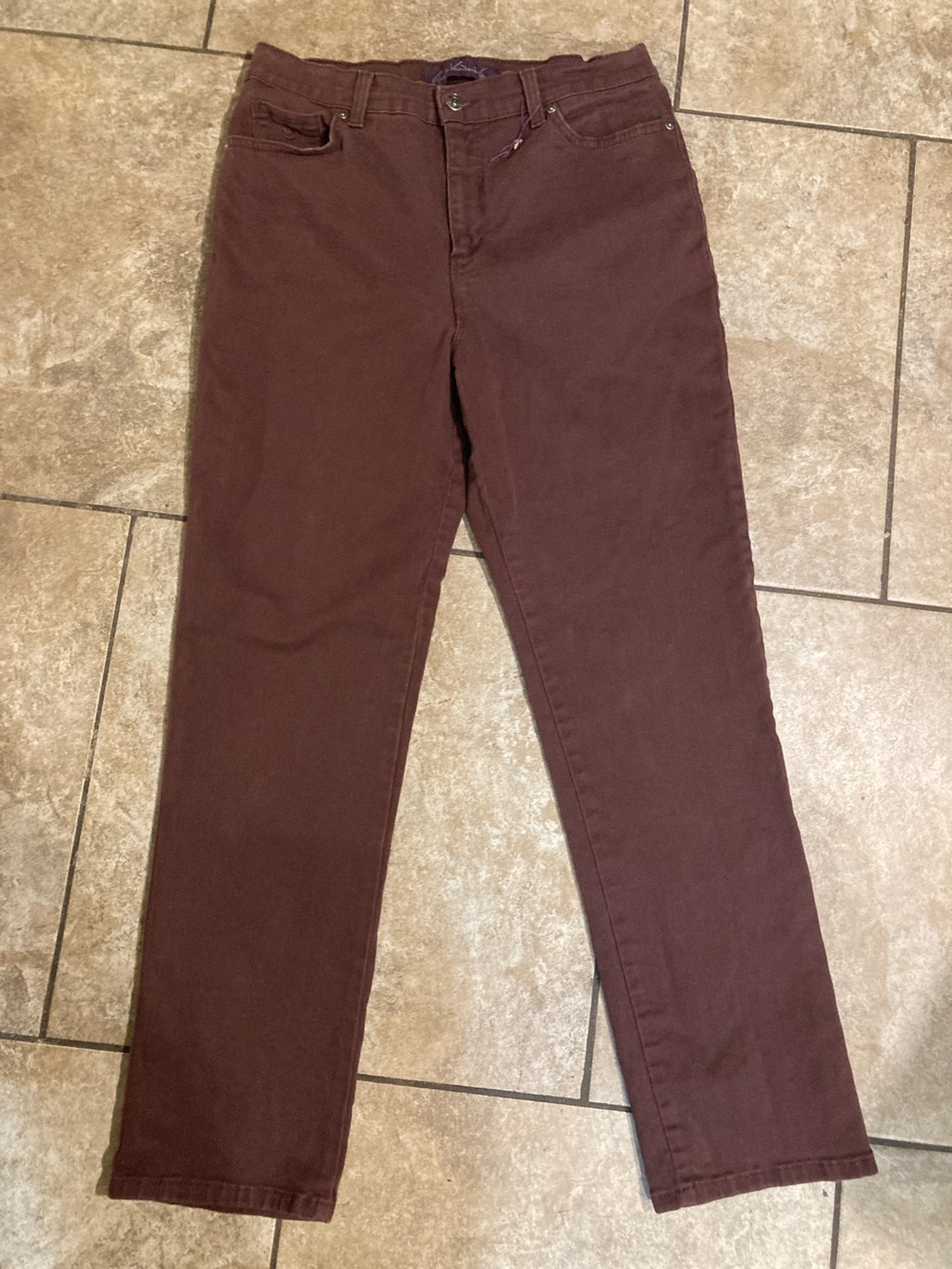 Gloria Vanderbilt Men's Dark Brown Chinos